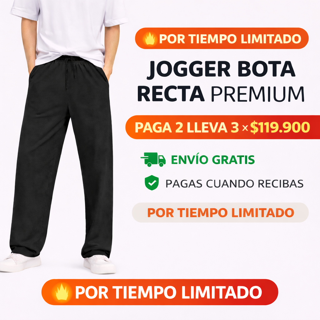 Jogger bota recta premium