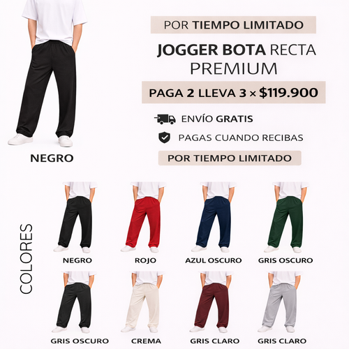 Jogger bota recta premium